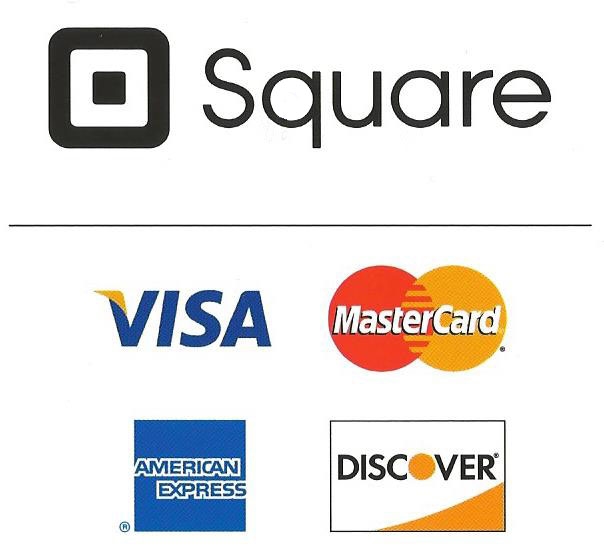 Accept Visa, MasterCard, American Express, Discover